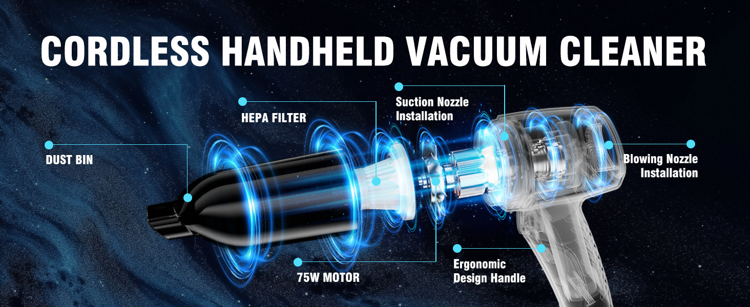 cordless handheld vacuum cleaner
