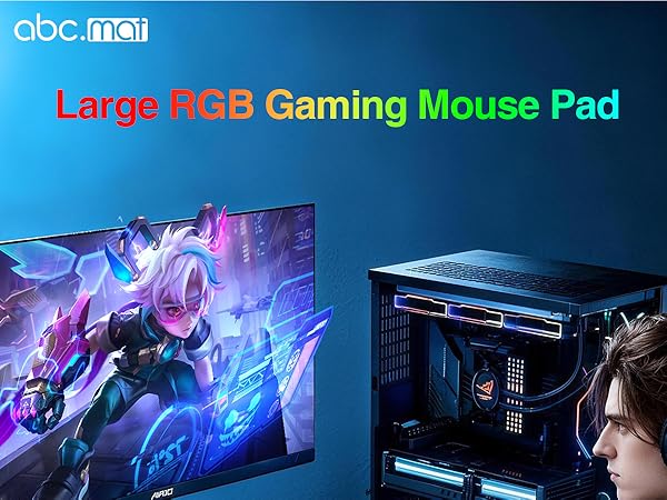 RGB Gaming Mouse Pad with Wireless Charging