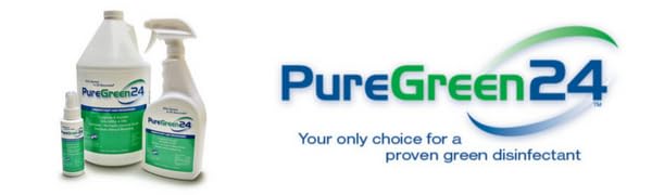 Pure Green 24 Your only choice for a proven green disinfectant.