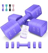 Adjustable Dumbbell Set of 2, 2.2-20LB Adjustable Weight Set, 3 in 1 Free Weights Dumbbells Set f...