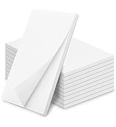 Note Pads 5.5x8.5 In, 10 Pack Blank Server Notepad, 50 Sheets Per Scratch Memo Pads for Grocery S...