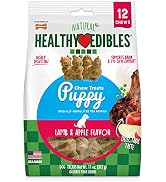 Nylabone Healthy Edibles Puppy Natural Long Lasting Dog Chew Treats Lamb & Apple Small/Regular (1...