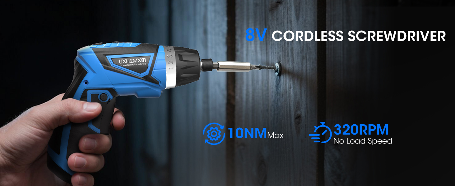 8v cordless screwdriver rechargeable