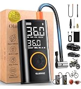 OlarHike Tire Inflator Portable Air Compressor, Smart Dual Hose System, Auto Air Compressor for C...