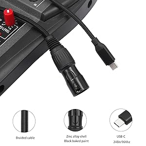 USB C to XLR Male