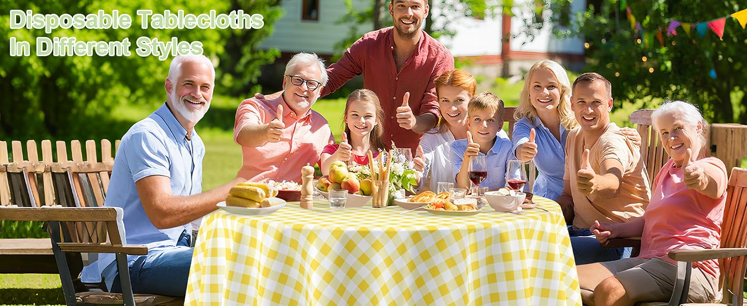 Plastic Table Cloths for Parties Disposable