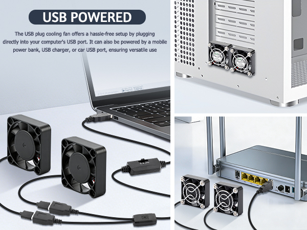 40mm mini box case tiny usb micro cooling exhaust brushless fan for computer laptop router modem