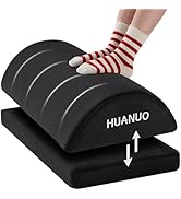 HUANUO Foot Rest for Under Desk at Work, Large Adjustable Footrest with Height Memory Foam,Foot s...