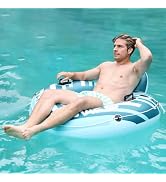 Sunrio 2024 New Upgrade River Floats for Adults Heavy Duty Pool Floats River Tube Lake Floats for...