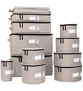 China Storage Hard Shell Containers 12-Piece Set Moving Boxes for Dinnerware, Glasses, Plates, Mu...
