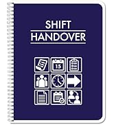BookFactory Shift Handover Log Book/Shift Hand Over Communications Logbook/Restaurant Shift Chang...