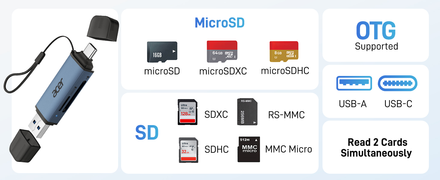 micro sd card reader usb c