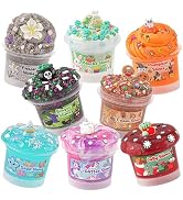 Slime Variety Pack Different Textures, 8 Pack Slime Kit for Kids, Includes Butter Slime, Cloud Sl...