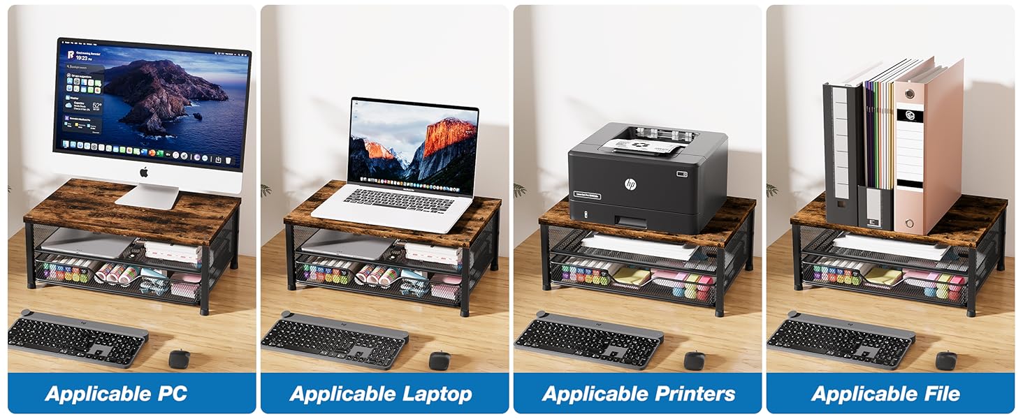 monitor stand for desk organizers and accessories computer stand riser office organization desktop