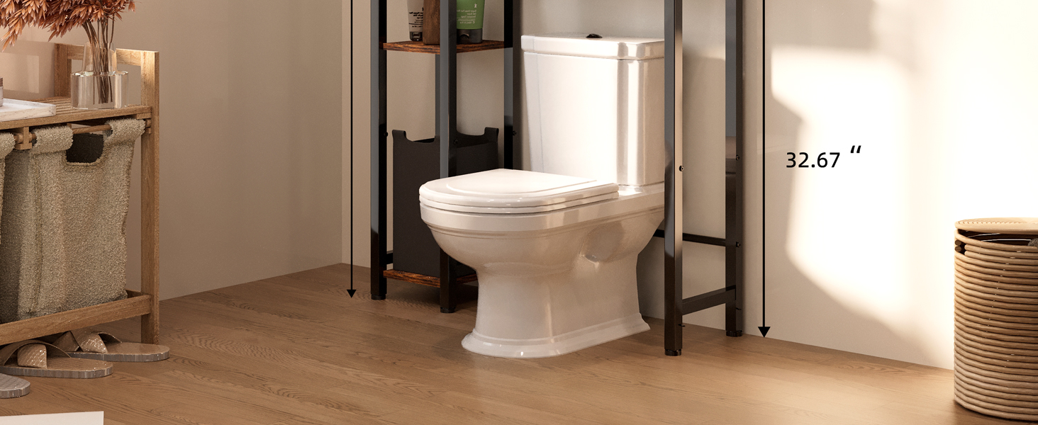 over the toilet shelf