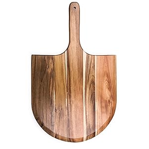 pizza peel, pizza paddle, bread peel, wood pizza peel, wood serving platter, pizza board