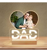 MRYAWXBK Personalized Gifts for Dad from Daughter Son, Custom DAD Picture Frames with Photo, Cust...