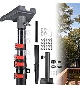 Yescom EZ GO 14ft Starlink Gen 3 Pole and Ground Mount Kit with Deck Mount & Starlink Standard Ad...