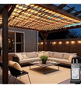 Lovelite 13ft x 13ft Net Lights Outdoor, 400LED Large Gazebo Lights 8 Modes Timer, Waterproof Con...