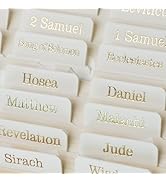 UPAFEXXI-Leather Bible Tabs with Book Summaries, Bible Tabs for Women and Men(Gold Foil Lettering...