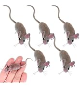 5pcs Fake Mouse-Realistic Mice Fake Simulation Mouse Props Figurines Mini Simulated Prank Ornamen...
