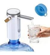 Myvision Water Dispenser for 5 Gallon Bottle, Portable USB Charging Electric Water Pump, Drinking...