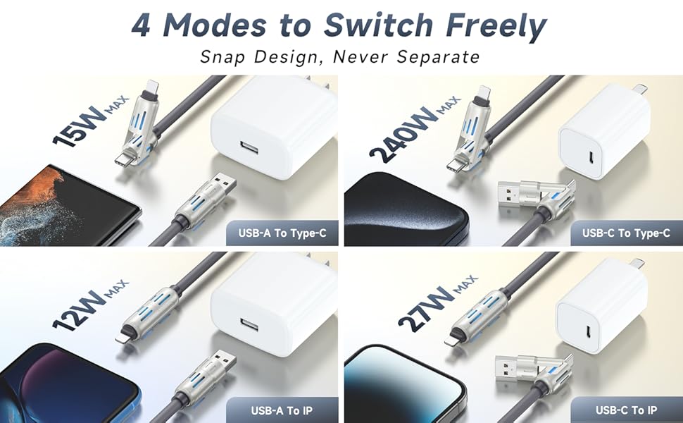 4 in 1 Charging Cable