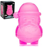 Christmas Gummy Santa Claus Stress Balls, Maltose Filled Squeeze Toys for Boys Girls, Slow Rising...