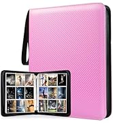 WOT I Trading Card Binder, 900 Pockets Baseball Card Binder Sleeves with Zipper, Double Sided Poc...