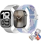 Magnetic Clasp Watch Bands for Women and Men, Compatible with Apple Watch Bands 38mm 40mm 41mm 42...