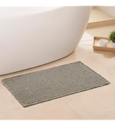 GRLYUH Waffle Bath Mat - Boho Bathroom Rugs Non Slip Washable, Super Absorbent & Quick Dry, Small...