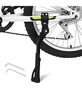 Cyfie Side Kickstand for 24 26 27 27.5 28 29 Inch Wheel Bicycle Adjustable Aluminum Alloy Mountai...
