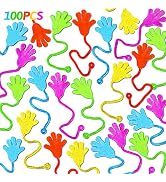 100PCS Glitter Sticky Hands Party Favors for Kids Birthday Supplies Goodie Bag Stuffers Classroom...