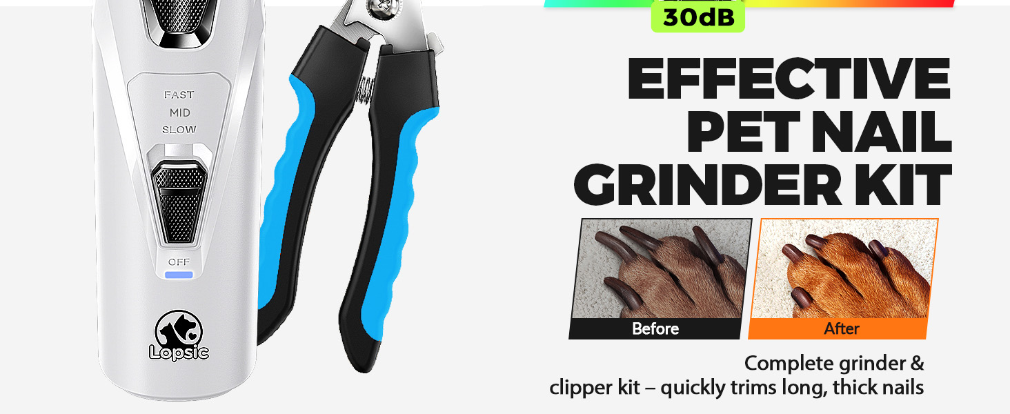 effective pet nail grinder kit