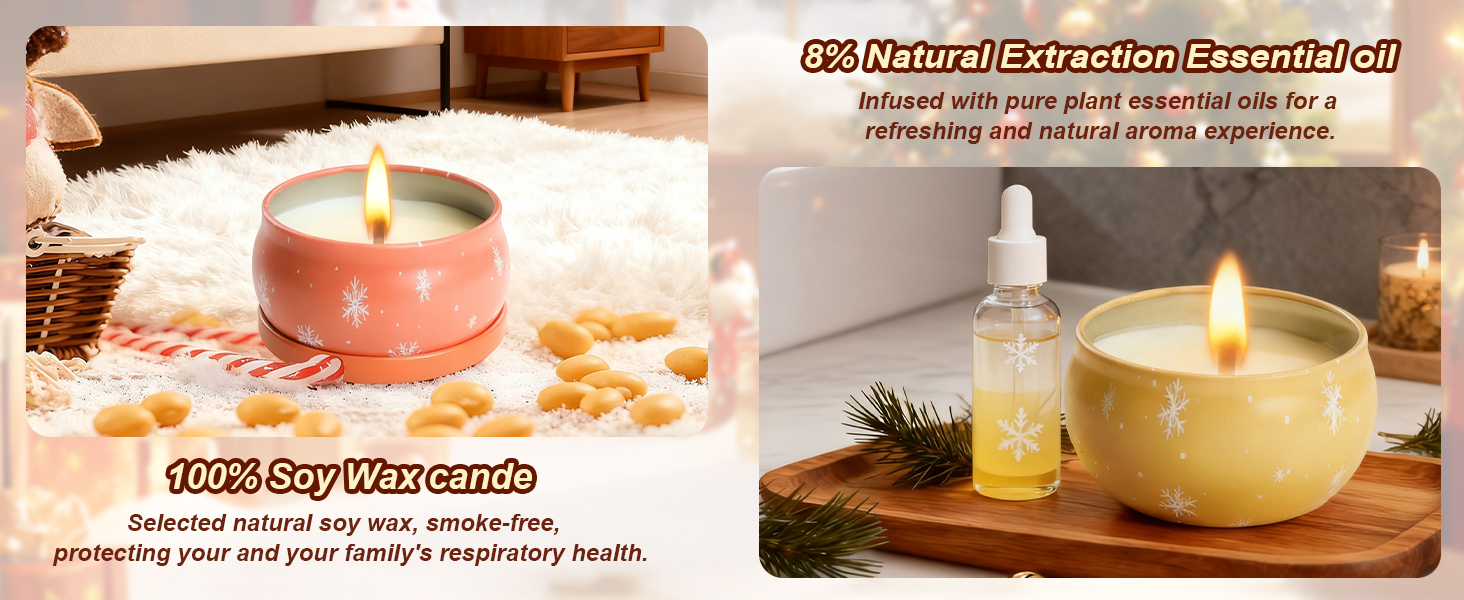 Christmas Candles for Home Scented