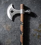 Snake Eye Tactical Native American Peace Pipe Tomahawk Axe 18.75-Inches Overall Length (Silver & ...