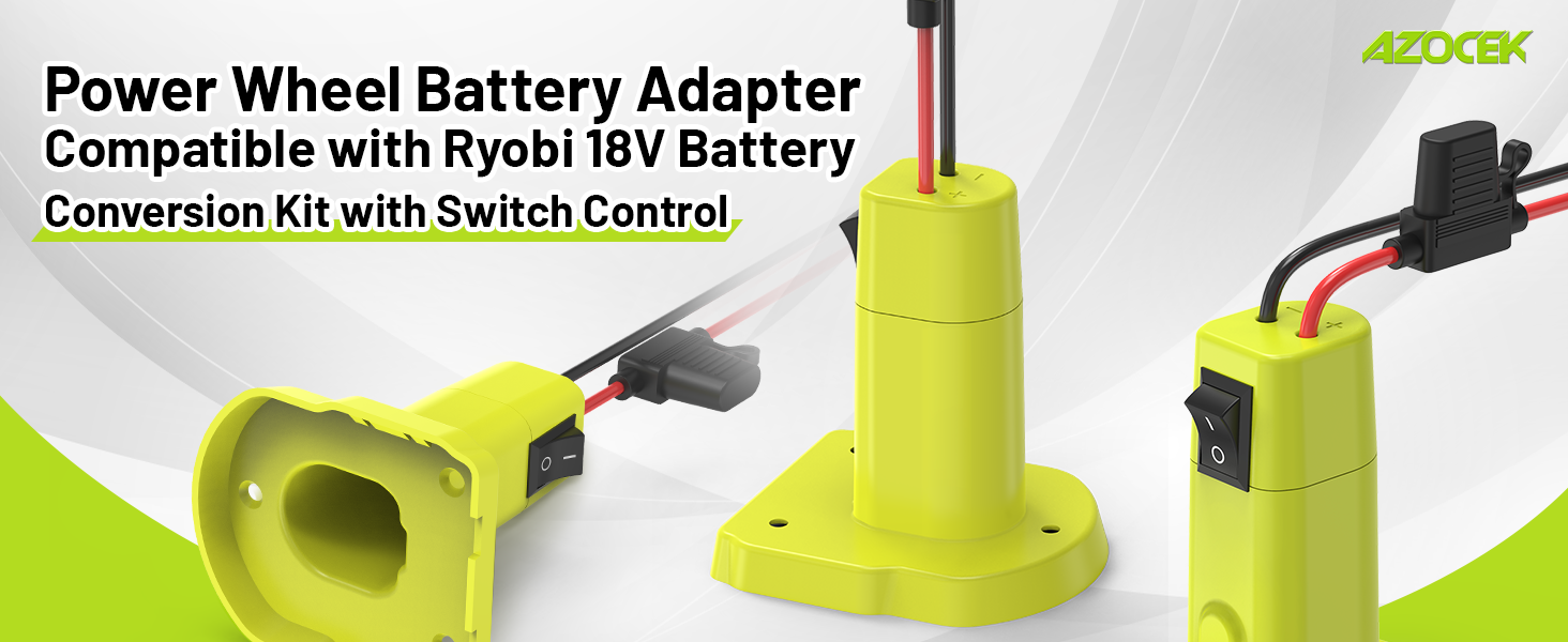 Power Wheel Battery Adapter for Ryobi 18V Battery