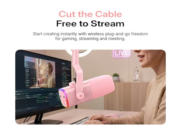 wireless microphone for gaming streaming