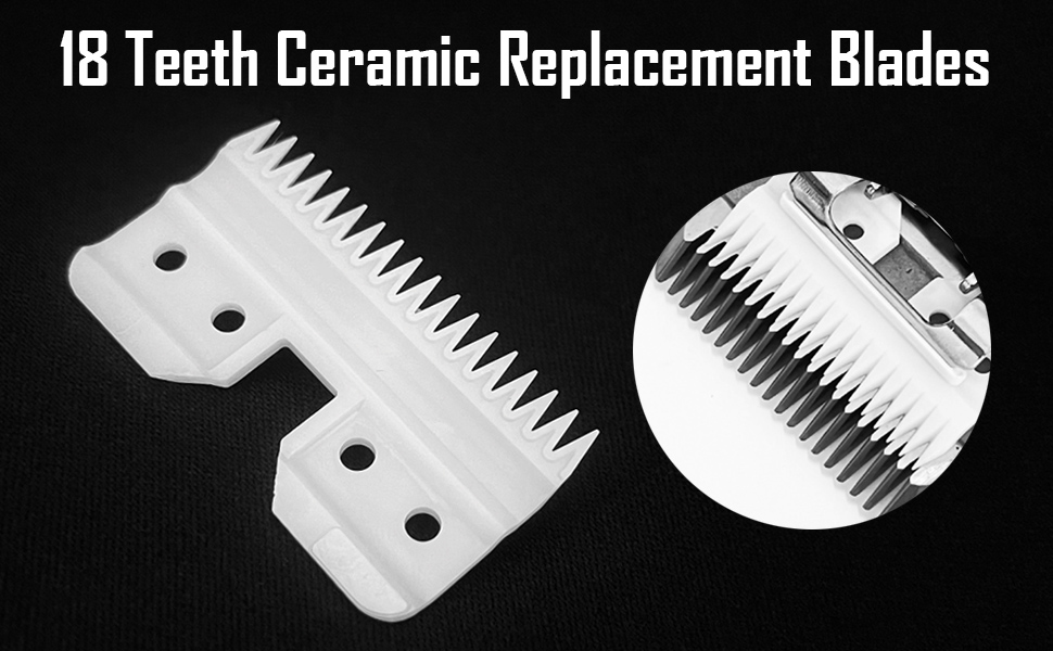 18 Teeth Ceramic Replacement Blades