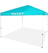 ROXY 10x10 Pop Up Canopy – UPF 50+ Outdoor Beach Tent with One-Push Setup – Portable Shade Shelte...