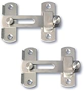Alise Flip Latch Gate Latches Safety Door Lock for Barn Wood Fence Sliding French Doors,Stainless...