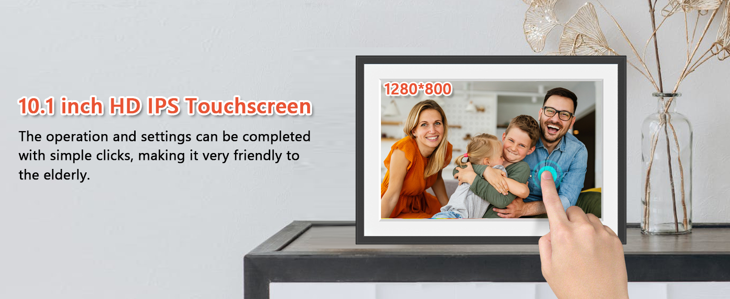 32GB FRAMEO 10.1 Inch Smart WiFi Digital Photo Frame