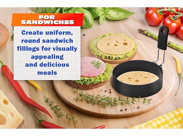 stainless steel egg rings for frying eggs pancake molds for cooking circular egg mold crumpet rings
