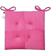 Zalvox Office Stacking Chair Cushion with Ties, Corduroy High Density Foam Non-Slip Kitchen Seat ...