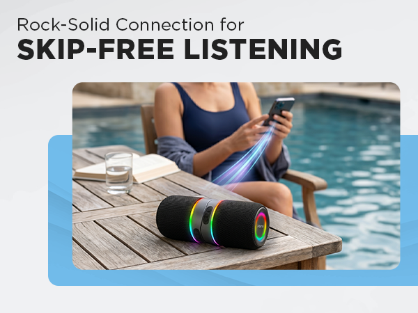 Rock-solid connection for skip-free listening.