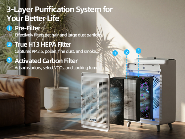 Air Purifier for Home Large Room