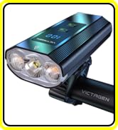 Victagen Bike Lights: 2022 Upgraded 6000 Lumens 3LED Bike Lights for Night Riding, Super Bright B...