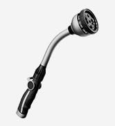 RESTMO Watering Wand Heavy Duty, Metal Garden Hose Wand with 10 Spray Patterns, 15-Inch Long Hose...