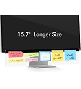 DOLLAR BOSS 15.7" x 3.1" Monitor Memo Board, 1 Pc Clear Acrylic Office Desk Accessories Computer ...