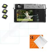 K&F CONCEPT 3 Pack Camera Screen Protector Compatible with Fujifilm X100VI X-E4 X100V, 0.3mm 9H H...
